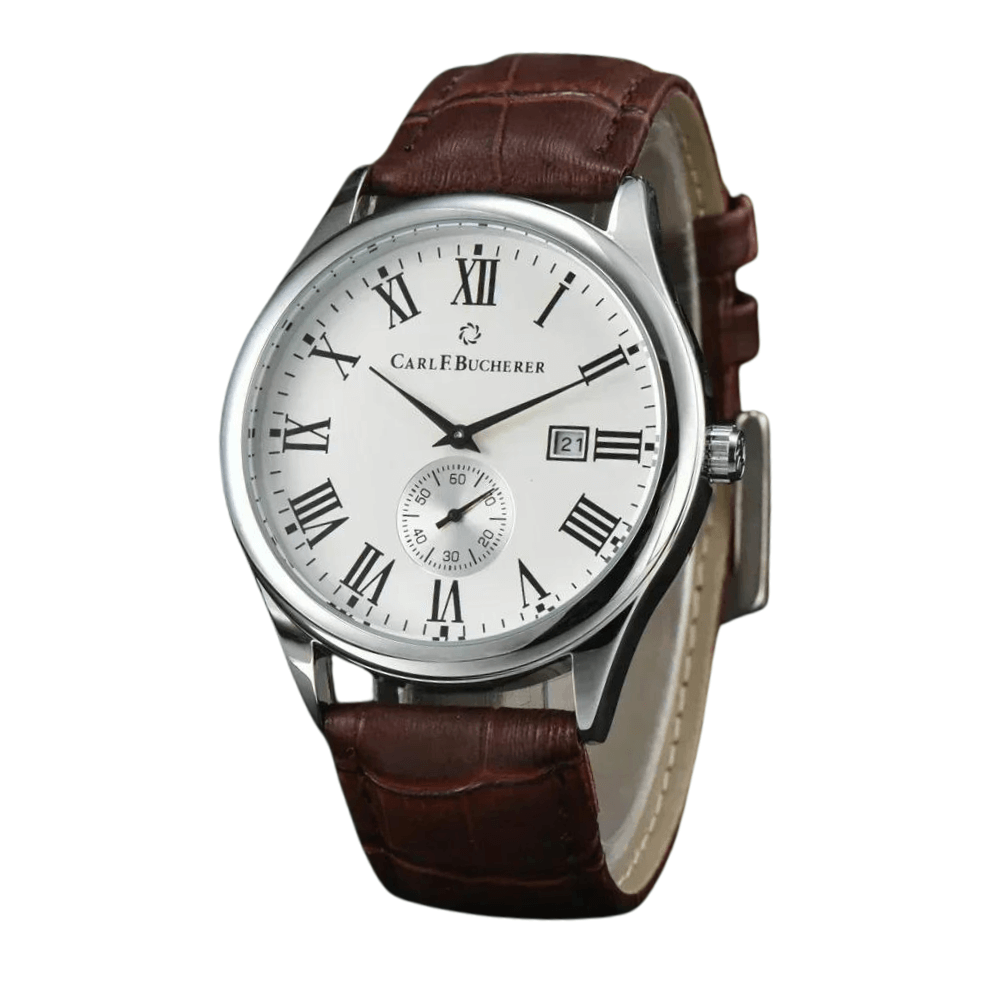 Relógio de luxo acessível. Pulseira de couro e ajustável. Estilo, Elegância e Lifestyle. Relógio de pulso masculino, sofisticado e de qualidade. Desing clássico e moderno. Relógio durável e resistente, vidro de safira anti arranhões.